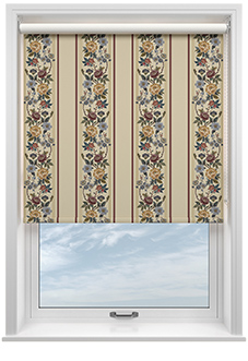Jennys Stripe, Merlot - Roller Blind